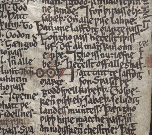 a section of the Ormulum text from folio 30r